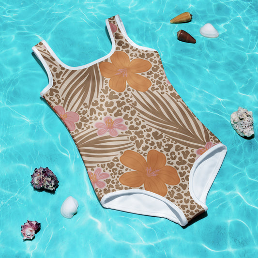 cheeky tiki All-Over Print Kids Swimsuit by Ashley Hinson
